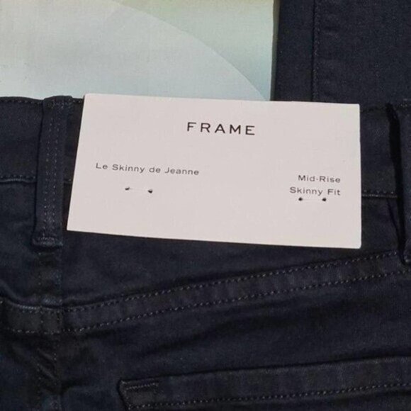 FRAME Denim Le Skinny Raw Hem Jeans Size 24 New - Picture 4 of 9